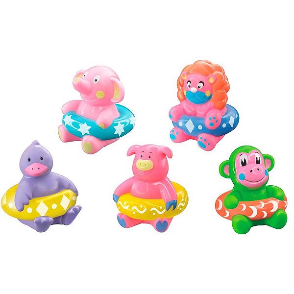 Brinquedo para bebe colecao de bichinhos na boia - lider (unidade)
