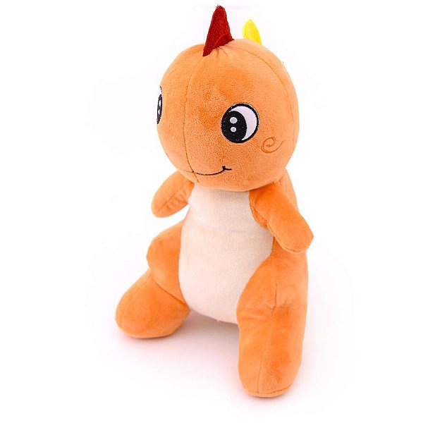 Pelucia fofossauro laranja 34cm - zip (unidade)