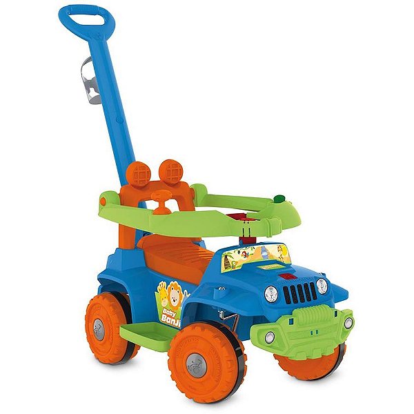 Veiculo para bebe banjipe passeio/andador az 25k - bandeirante (unidade)