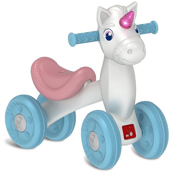 Veiculo para bebe bike equilibrio unicornio 30kg - bandeirante (unidade)