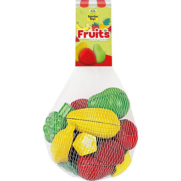 Brincando de casinha 12 frutinhas creck-creck rede - samba toys (unidade)