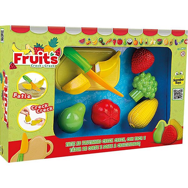 Brincando de casinha frutinha creck-creck - samba toys (unidade)