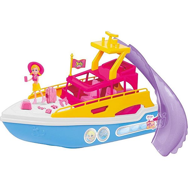 Cenario tematico (playset) iate club judy 36cm c/acessor. - samba toys (unidade)
