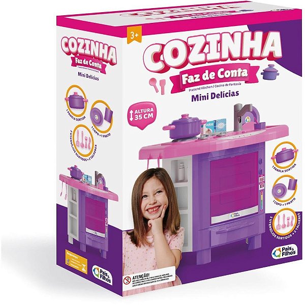 Brincando de casinha cozinha faz de conta mini deli - pais e filhos (unidade)