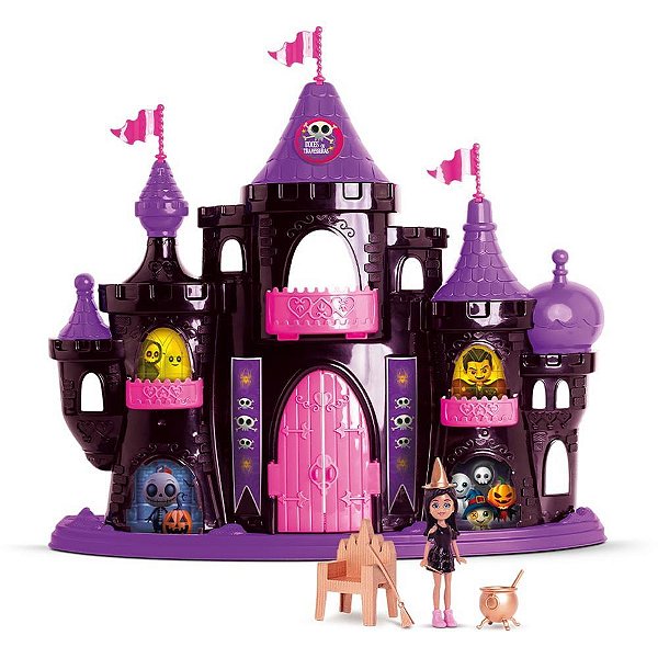 Casinha de boneca castelo ghost c/boneca/acessor - samba toys (unidade)