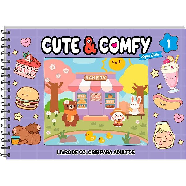 Livro de colorir cute e comfy ed 01 cd espiral - online editora (unidade)