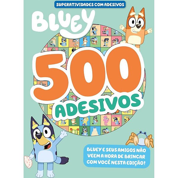 Livro com adesivos 500 adesivos superlivro bluey - online editora (unidade)