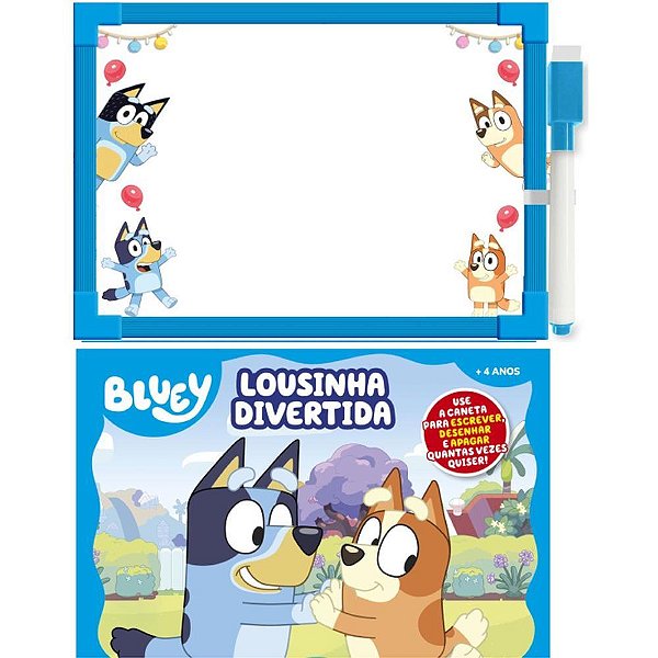 Livro brinquedo ilustrado bluey lousa magica - online editora (unidade)
