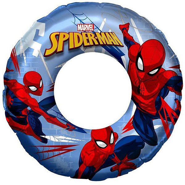 Boia inflavel spider-man boia circular 56cm - etitoys (unidade)