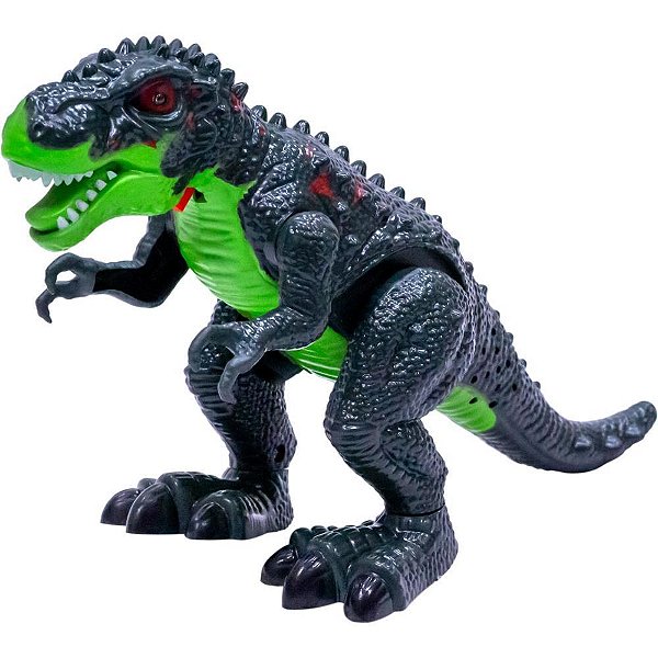 Dinossauro rex c/som/luz/movimento 22x15c - bee toys (unidade)