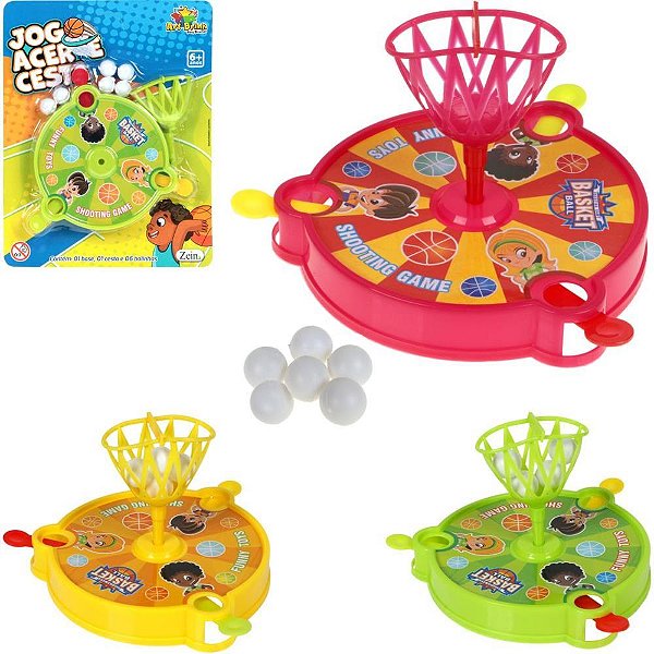 Brinquedo educativo jogo acerte a cesta 14cm - art brink (unidade)