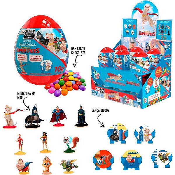 Doce ovo surpresa superpets - divino kids (dp.c/12)