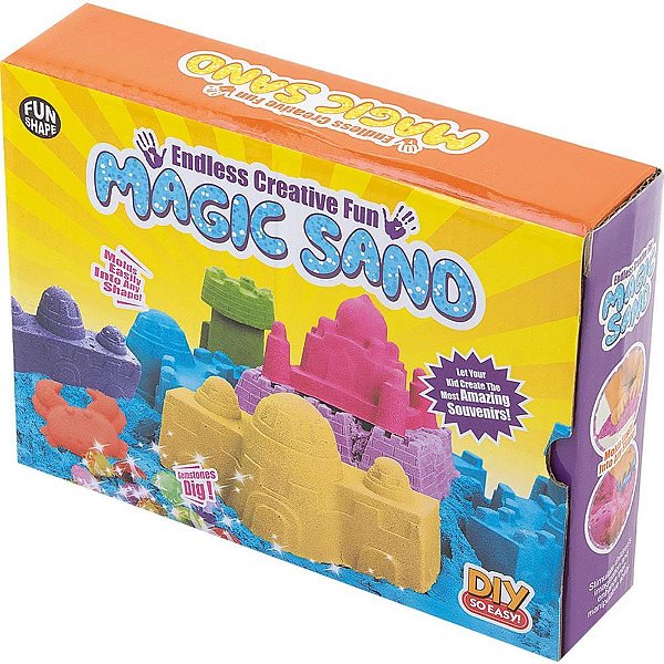 Massa areia areia magica c/forminhas - samba toys (unidade)