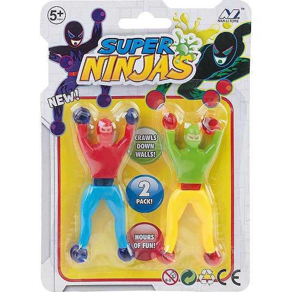 Brinquedo diverso dupla ninja grudento - samba toys (unidade)