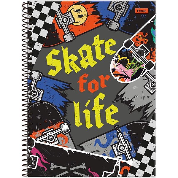 Caderno 01x1 capa dura drip 80f - foroni (pct.c/04)