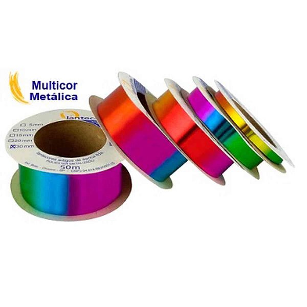 Fita metaloide 15mmx50mts. multicor - lantecor (unidade)
