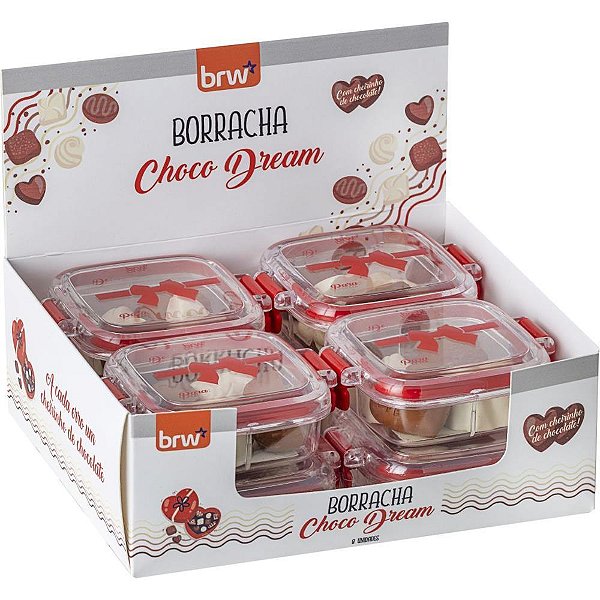 Borracha decorada choco dream c/cheiro 4 mod (s) - brw (dp.c/08)