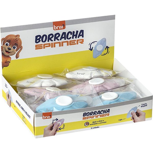 Borracha colorida borracha spinner 3 cores (s) - brw (dp.c/12)