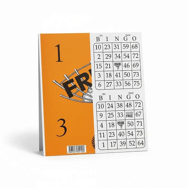 Bloco para bingo bingao jornal 2x1 100 folhas - grafica guerra (pct.c/18)