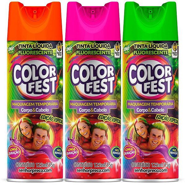 Pinta cabelo 125ml color fest (s) - senhor preco (cx.c/24)