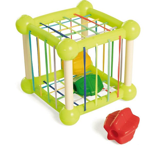 Brinquedo educativo desafio a fio cubo elastico - tateti (unidade)