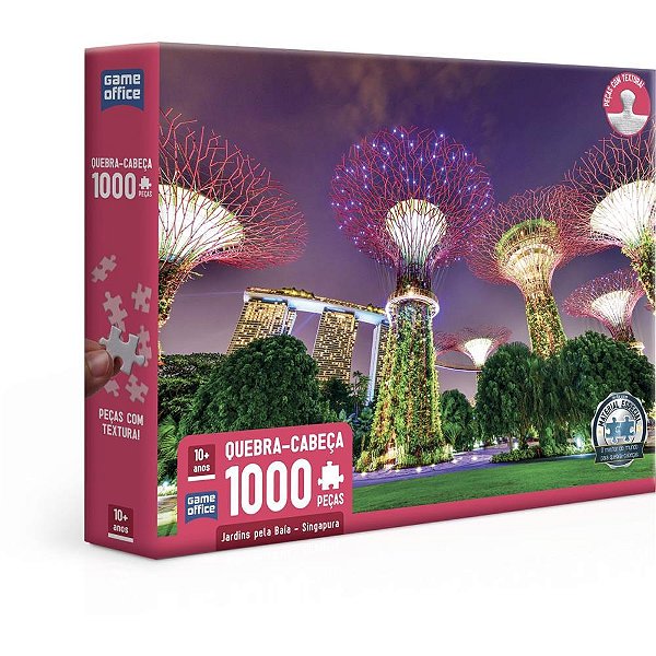 Quebra-cabeca cartonado jardins singapura 1000pcs - toyster (unidade)