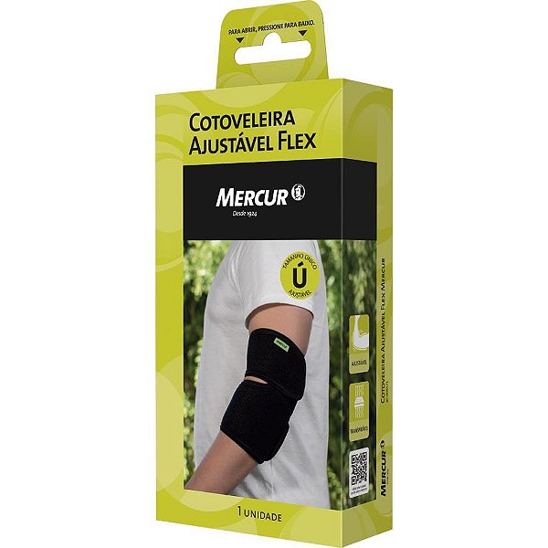 Produto ergonomico cotoveleira ajustavel flex - mercur (unidade)