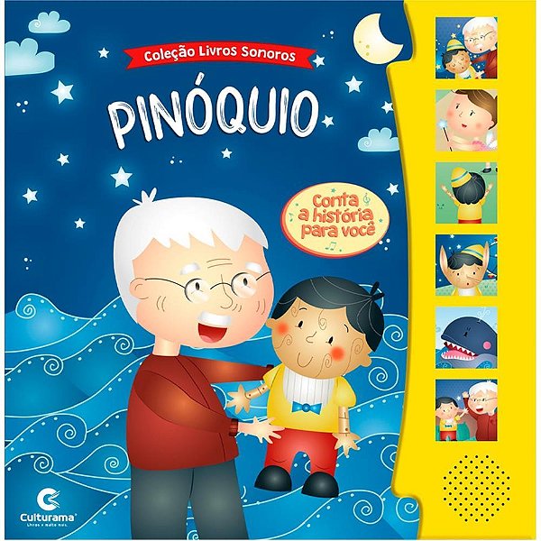 Livro sonoro pinoquio - culturama (unidade)