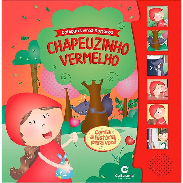 Livro sonoro chapeuzinho vermelho - culturama (unidade)