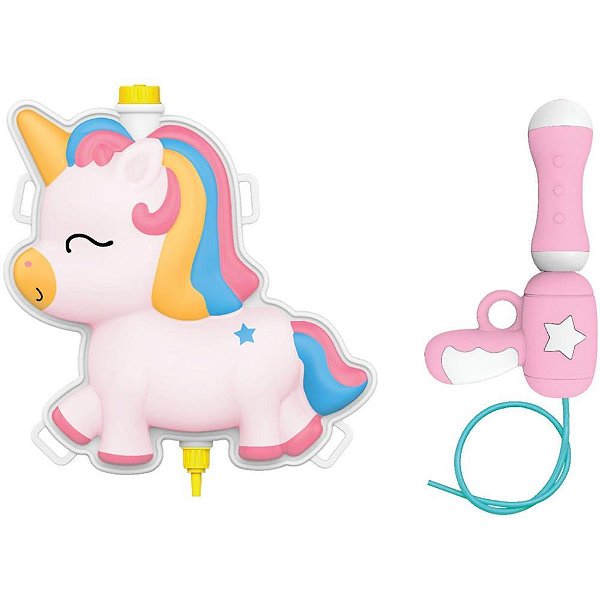Lanca-agua unicornio mochila 2l - toy mix (unidade)