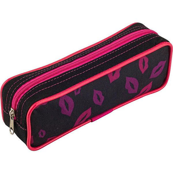 Estojo simples lona janga colors zip. (s) - goodie (pct.c/06)