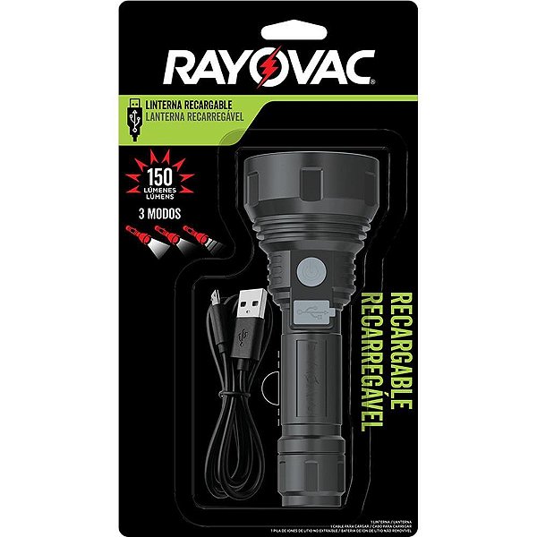 Lanterna recarregavel - rayovac (unidade)