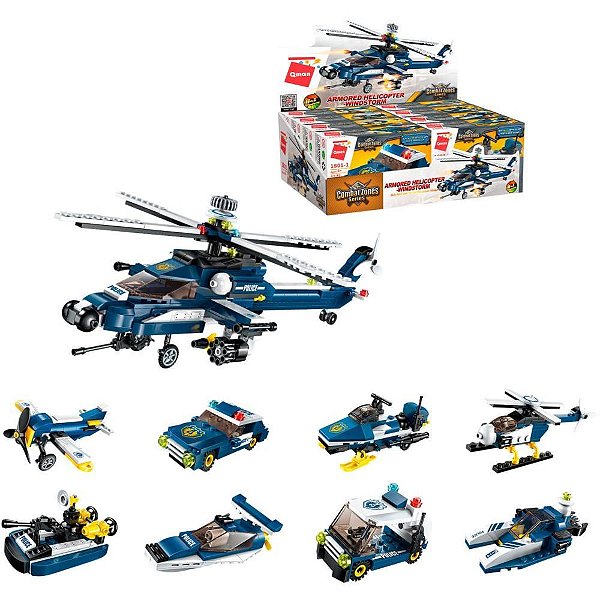 Brinquedo para montar combat zones series policia (s - keepplay (dp.c/08)