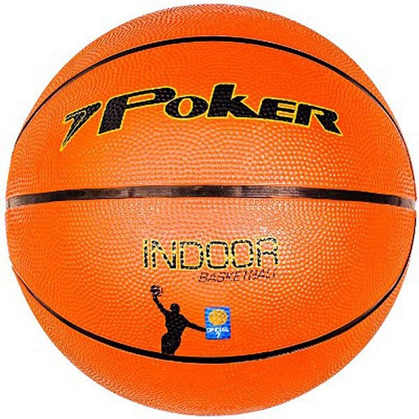 Bola de basquete 7.0 indoor laranja - poker (unidade)
