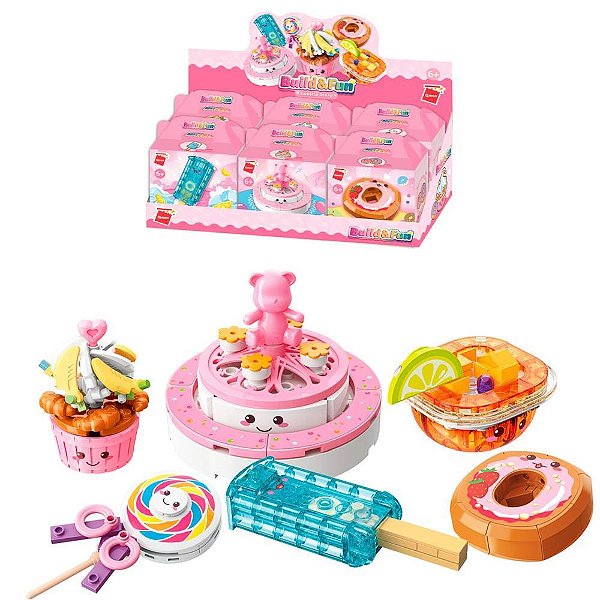 Brinquedo para montar set build fun comidinhas (s) - keepplay (dp.c/06)