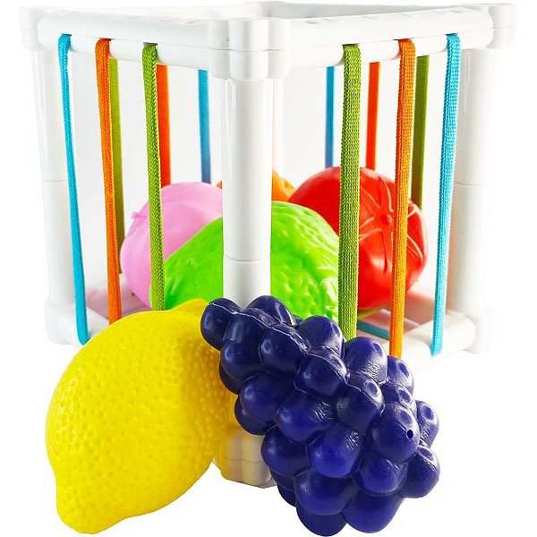 Brinquedo para bebe cubo divertido c/elastico (s) - toy mix (unidade)