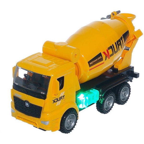 Caminhao betoneira c/luz e som 23cm - pp import (unidade)