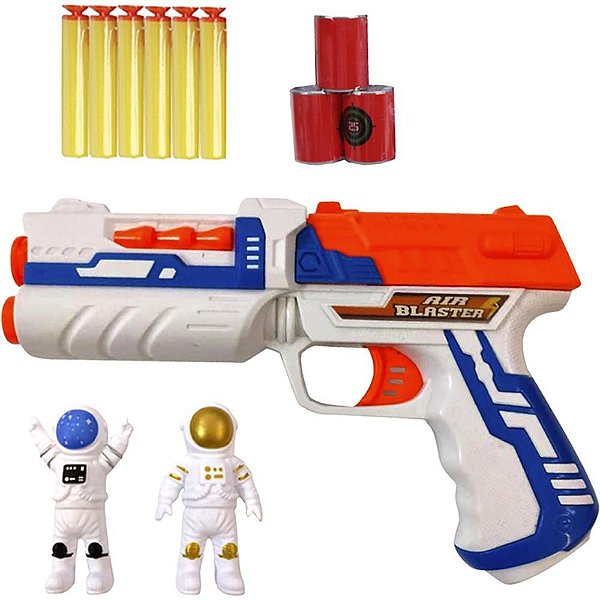 Lancador dardo pistola astronauta 12pcs - wellmix (blister)