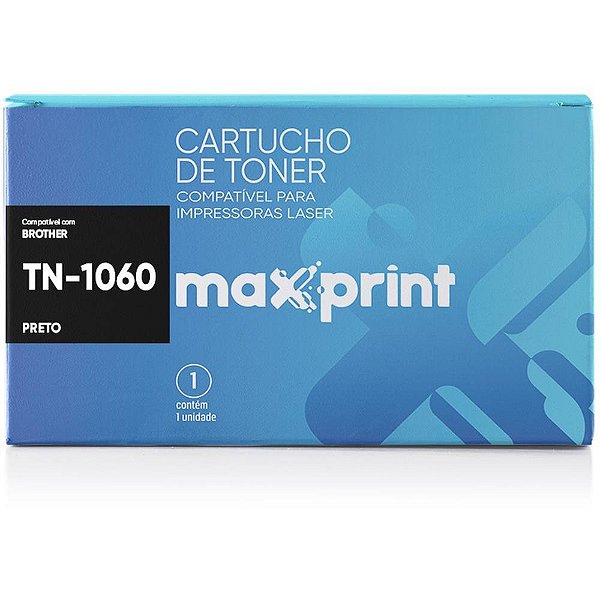 Cartucho de toner comp.brother tn1060 preto - maxprint (unidade)