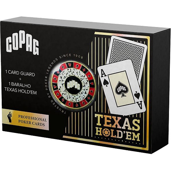 Baralho texas holdem c/card guard - copag (unidade)