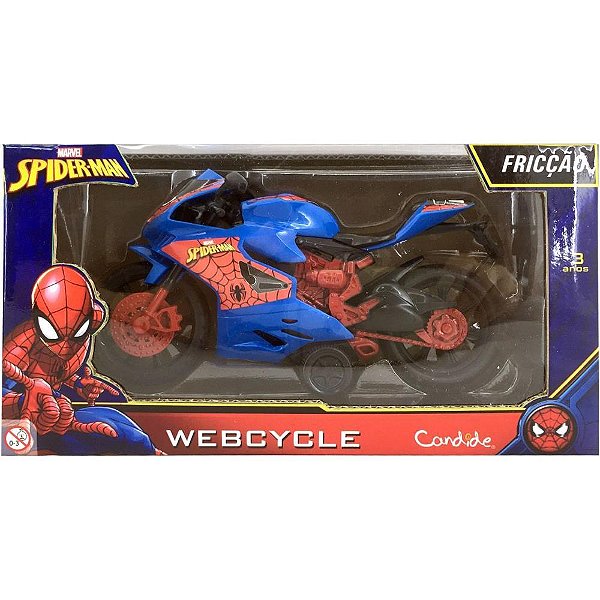 Moto spider-man webcycle a friccao - candide (unidade)
