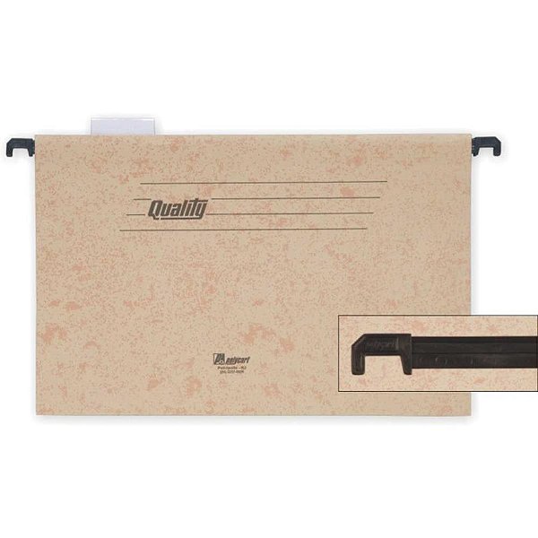 Pasta suspensa marmorizada quality haste plastica - polycart (cx.c/50)