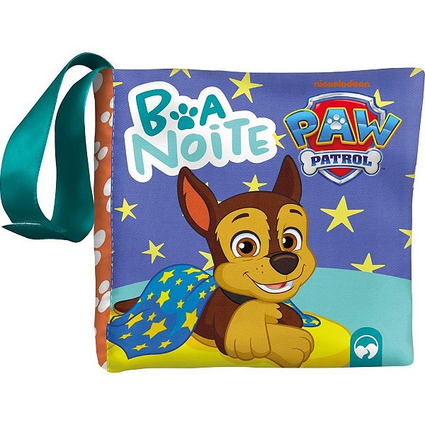 Livro brinquedo ilustrado patrulha canina chase de pano - vale das letras (unidade)