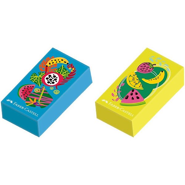 Borracha colorida glimmer botanica 2 modelos - faber-castell (dp.c/24)