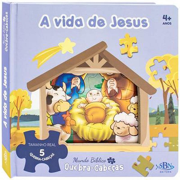 Livro quebra-cabeca a vida de jesus 22,5x22,5 10pg - todolivro (unidade)