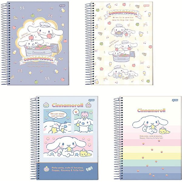 Caderno 01x1 capa dura cinnamonroll 80fls. - jandaia (pct.c/04)