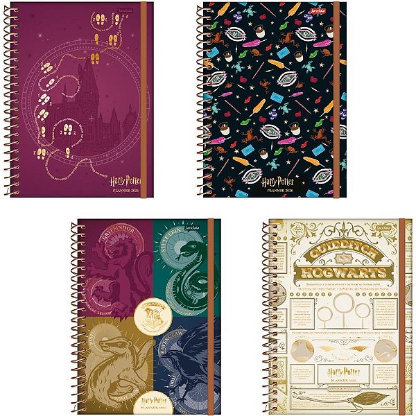 Agenda/planner 2026 harry potter esp 80f 175x242mm - jandaia (pct.c/04)