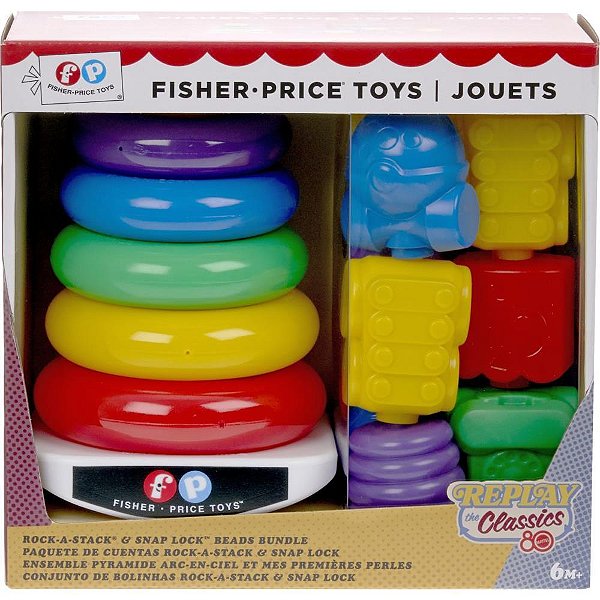 Fisher-price infant piramide de argolas 80th matte - mattel (unidade)