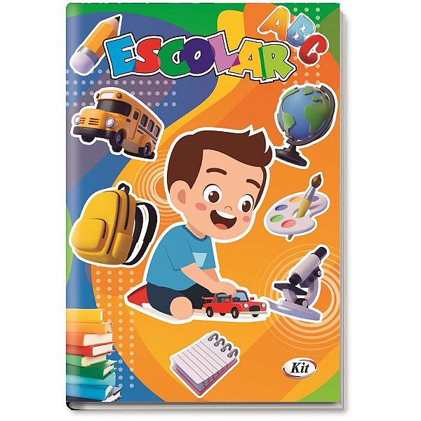 Agenda permanente estudante masculina 120x170 64 - kit (unidade)
