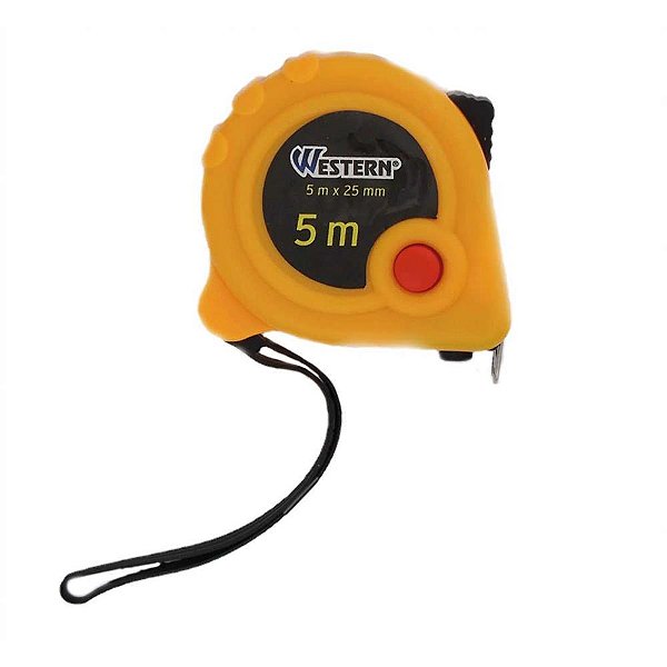 Trena 5mx25mm amarela - western (unidade)